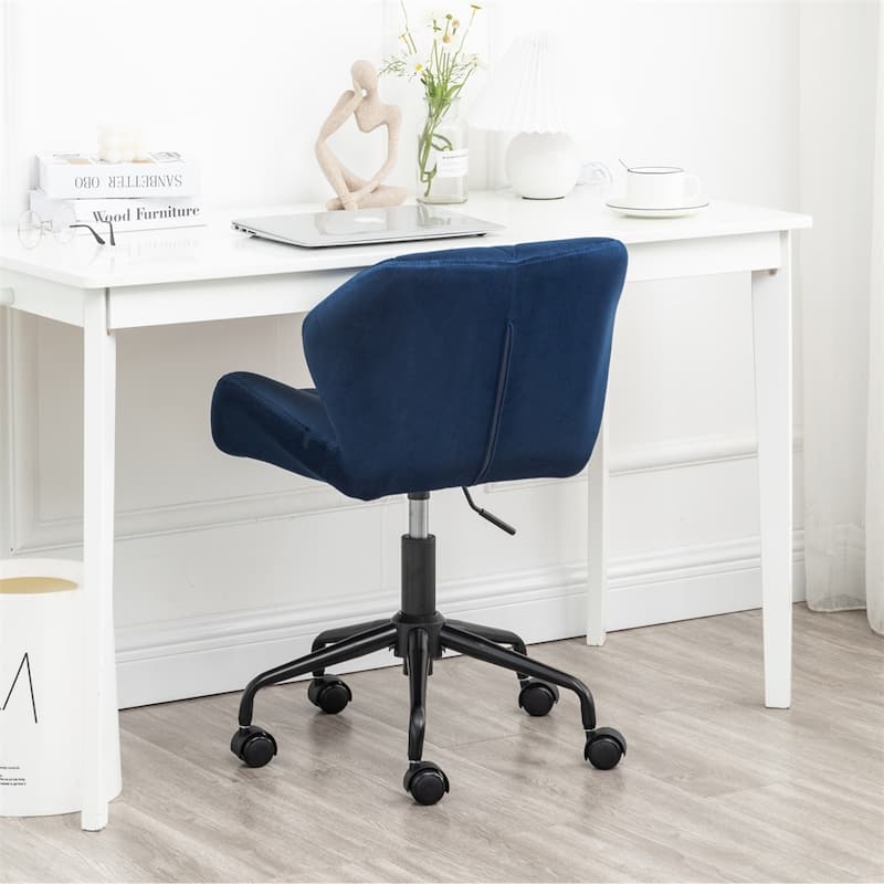 Diamond Tufted Adjustable Swivel Office Chair