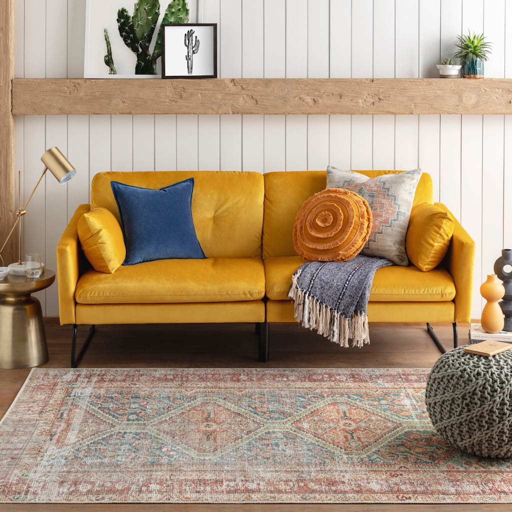 Mr. Kate Hilo Distressed Vintage Washable Area Rug