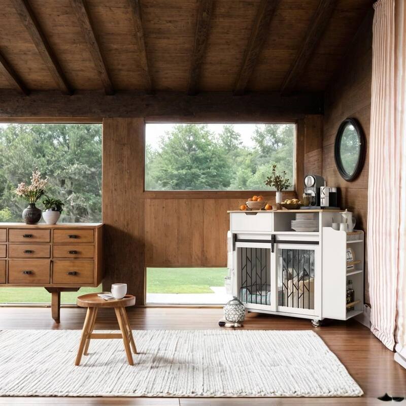 Furniture Style Dog Crate Kitchen Island End Table Pet Friendly Furniture