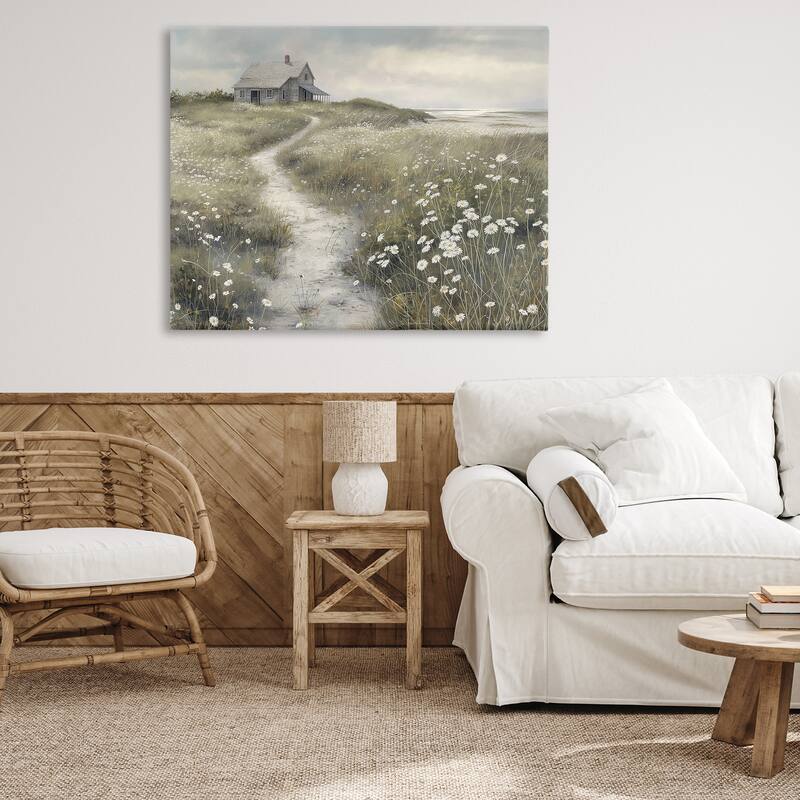 Stupell Path To Coastal Cottage Canvas Wall Art Design By Imagine It Images