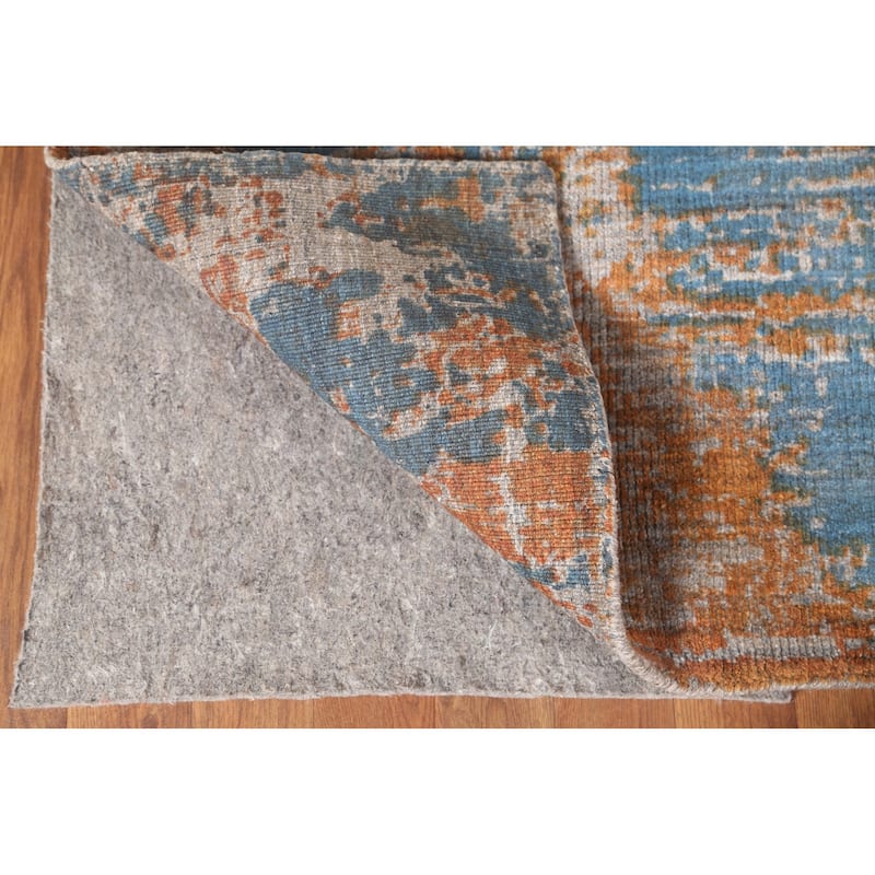 Modern Abstract Area Rug Handmade Wool Carpet - 5'4"x 8'4"