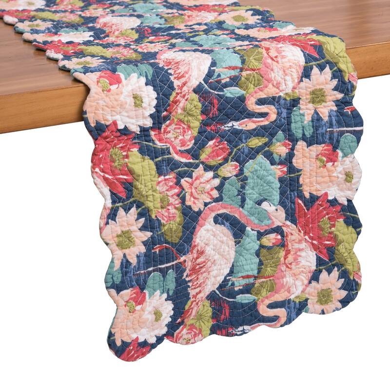 14" x 51" Flamingo Lagoon Table Runner