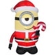 Airblown Inflatable Minion Stuart Licking Candy Cane - Bed Bath ...