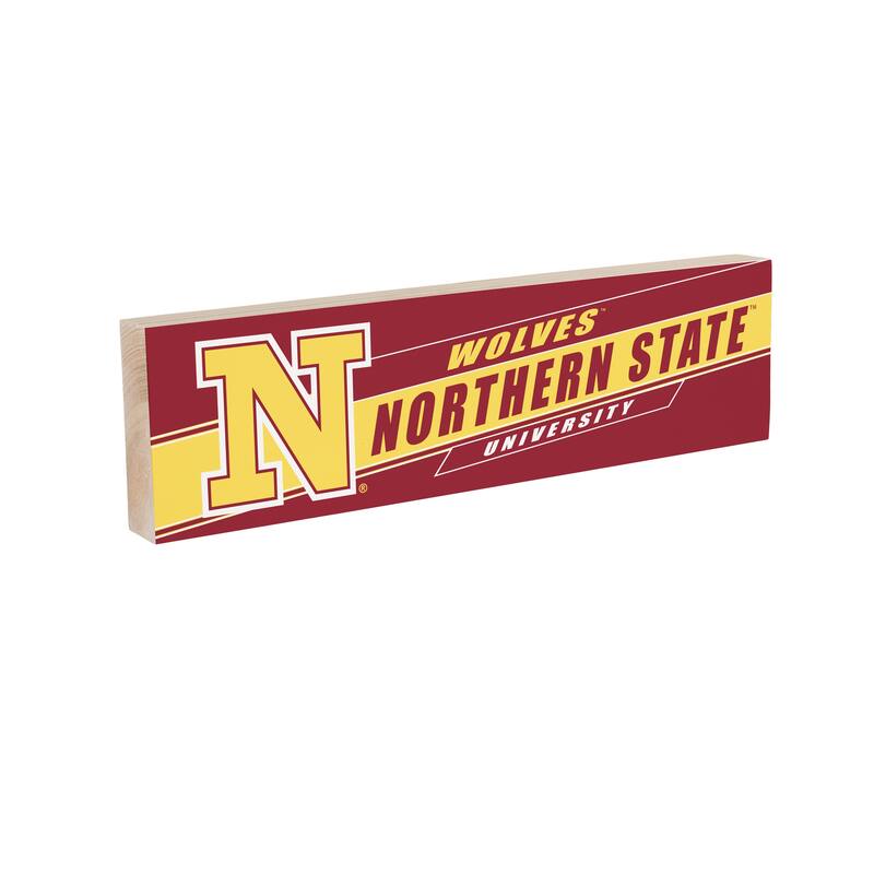 Northern State University Wooden Tabletop Mantel Shelf Sign