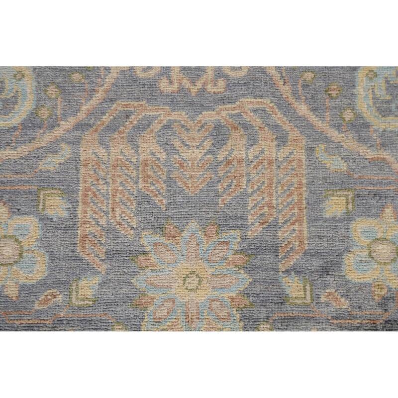 Traditional Vegetable Dye Oushak Turkish Area Rug Wool Hand-knotted - 5'9" x 7'9"