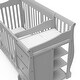 preview thumbnail 54 of 56, Storkcraft Portofino 4-in-1 Convertible Crib and Changer - Convenient Storage Solution, 3 Spacious Drawers and 3 Open Shelves