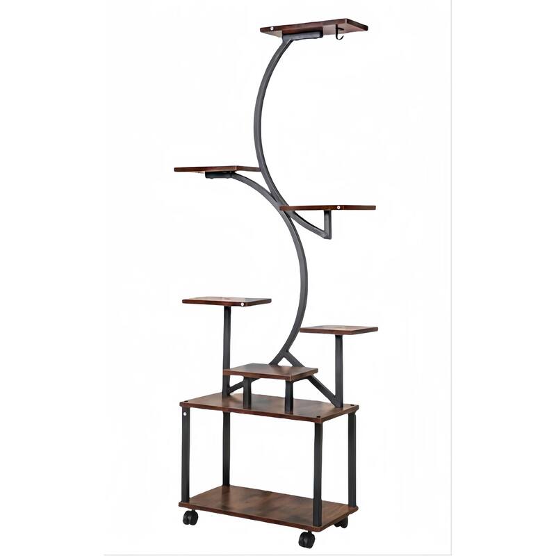 Plant Stand Indoor with Grow Lights, 8 Tiered Indoor Plant Shelf, 61" Tall Plant Stand for Indoor Plants Multiple