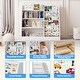 preview thumbnail 25 of 33, 4-Tier Kids Wooden Bookshelf, 5 Layer Sling Bookcase, Baby Storage Book Rack, Kids Book Toy Organizer Chest