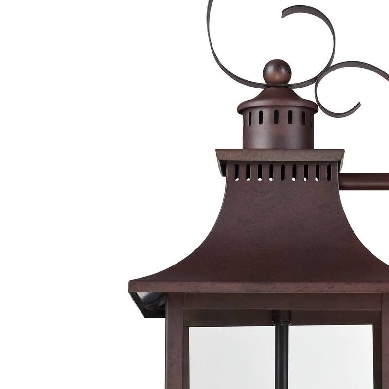 Roseto Coffey 2 Light 19" High Outdoor Wall Sconce with Clear Glass