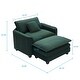 preview thumbnail 30 of 45, Organnice 40" Chenille Lounge Chair for Reading, Modern Couch Cozy Sofa Bed with Ottoman, Living Room Single Sofa Accent Chair