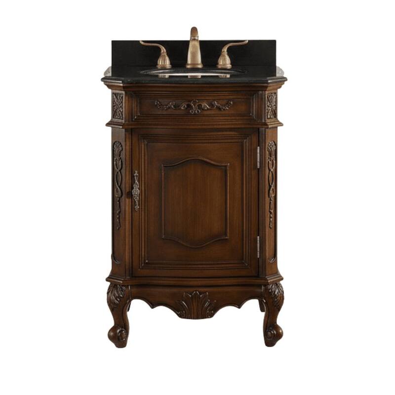24" Benton Collection Petite Powder Room Debellis Bathroom Sink Vanity Model - Painted