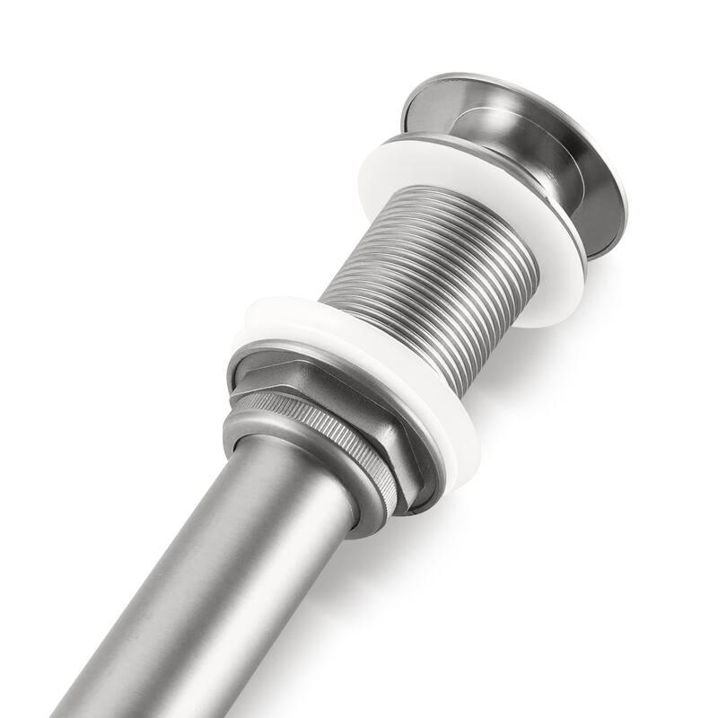Pop-Up Sink Drain Stainless Steel 304 Easy Install Water Stopper for Bathroom Kitchen - N/A