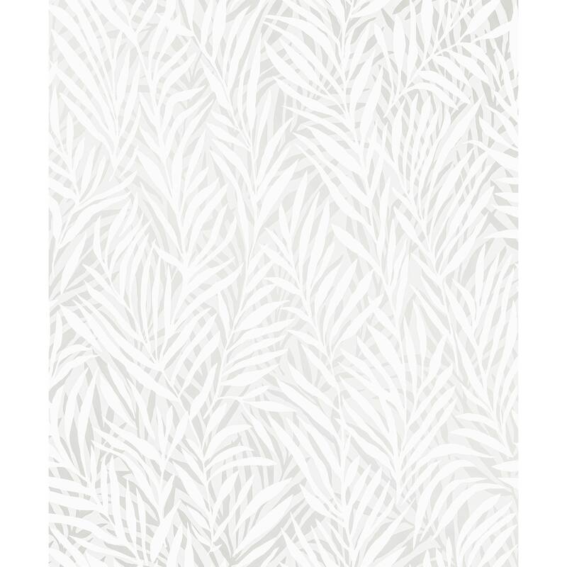 Leaves Ford Faux Fabric 33' L X 20.5" W Wallpaper Roll - Dark Blue