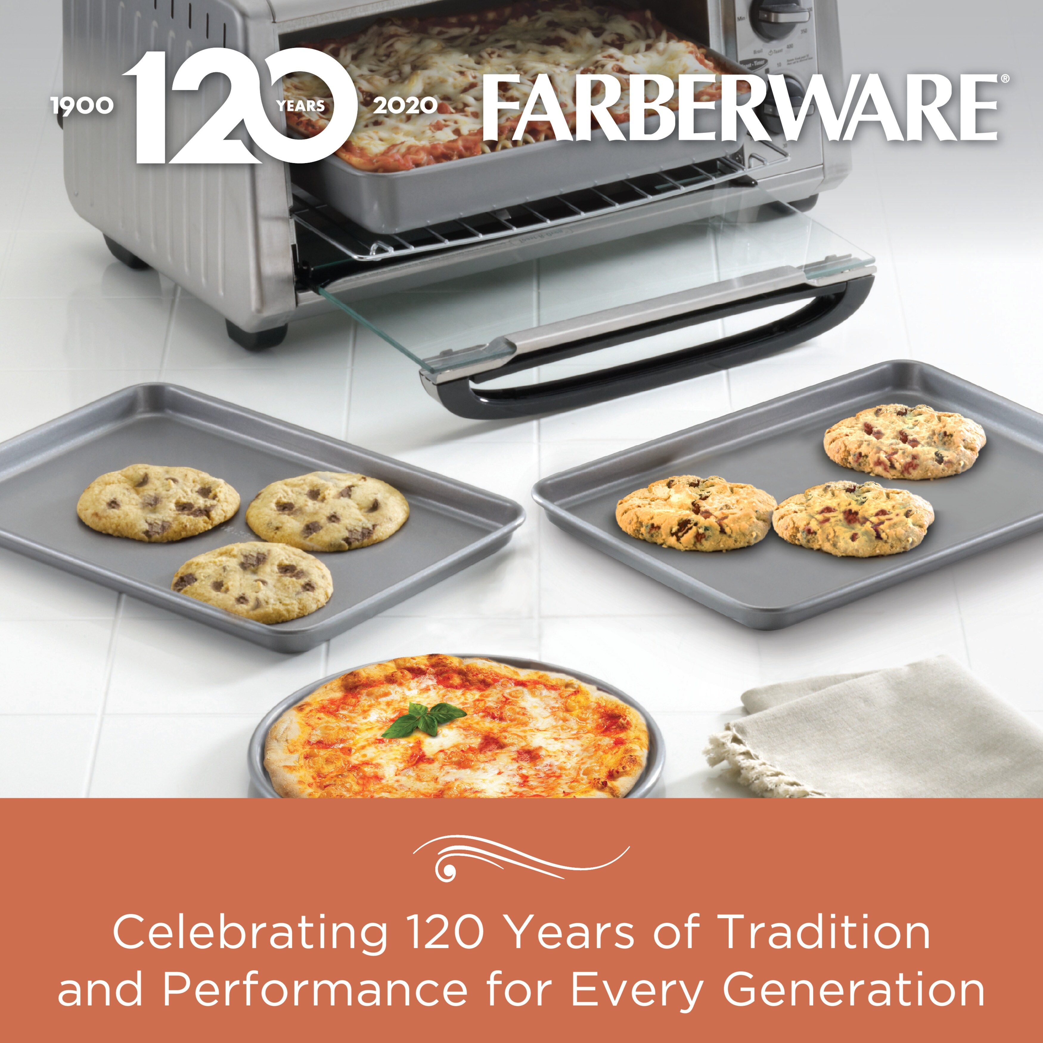 Farberware Nonstick Toaster Oven Bakeware Set, 5-Piece, Gray - Bed Bath &  Beyond - 32299220