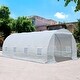 preview thumbnail 1 of 6, Outsunny Freestanding High Tunnel Walk-In Garden Greenhouse Kit
