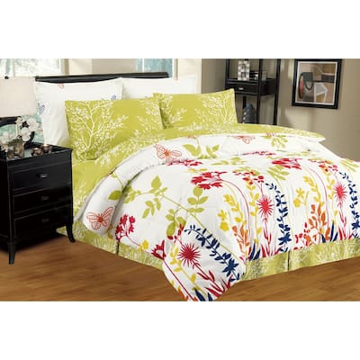 Porch & Den Jenne Reversible Patterned Bed-in-a-Bag 8-PC Comforter Set