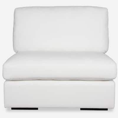 Uttermost Refuge Armless Arctic White Sofa - 30"Hx 40"Wx 37.5 "D