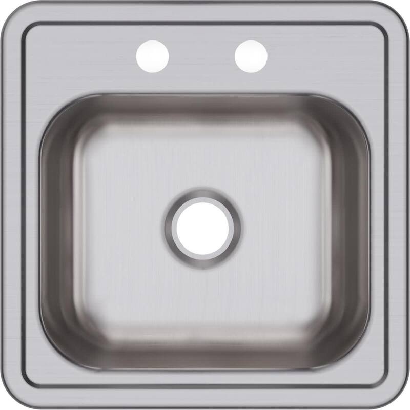 Elkay Dayton 15" Drop In Single Basin Stainless Steel Kitchen Sink