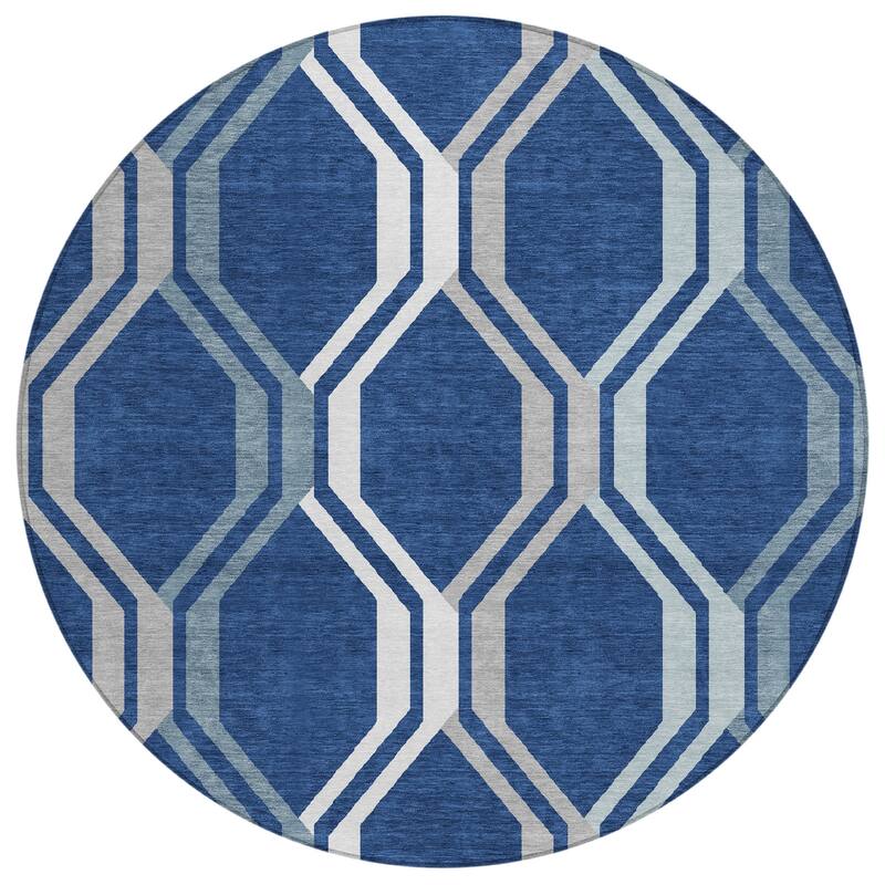Machine Washable Indoor/ Outdoor Contemporary Dimensions Chantille Rug
