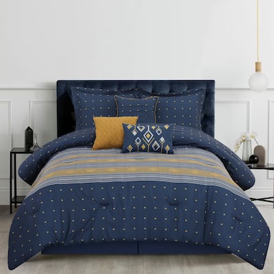 Nanshing Jackson Geometric 7 Piece Comforter Set
