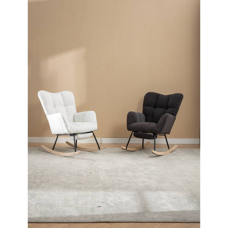 Teddy Rocking Chair with Adjustable Footrest