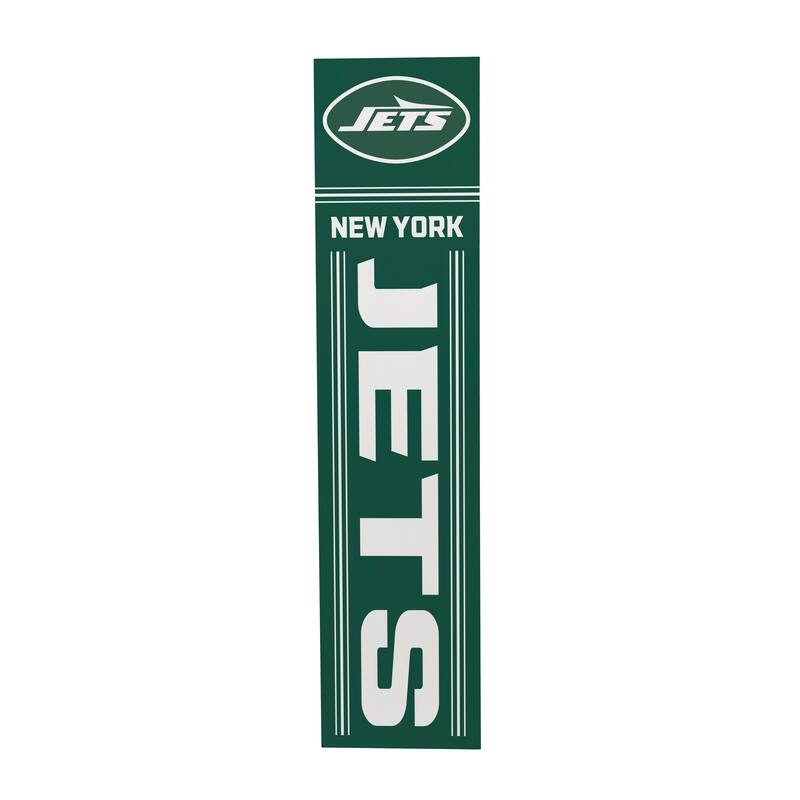 47" Double Sided Seasonal Porch Leaner, New York Jets - 47" x 11.25"
