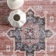 preview thumbnail 28 of 27, Nuloom Vivica SplashGuard Faded Medallion Machine Washable Area Rug