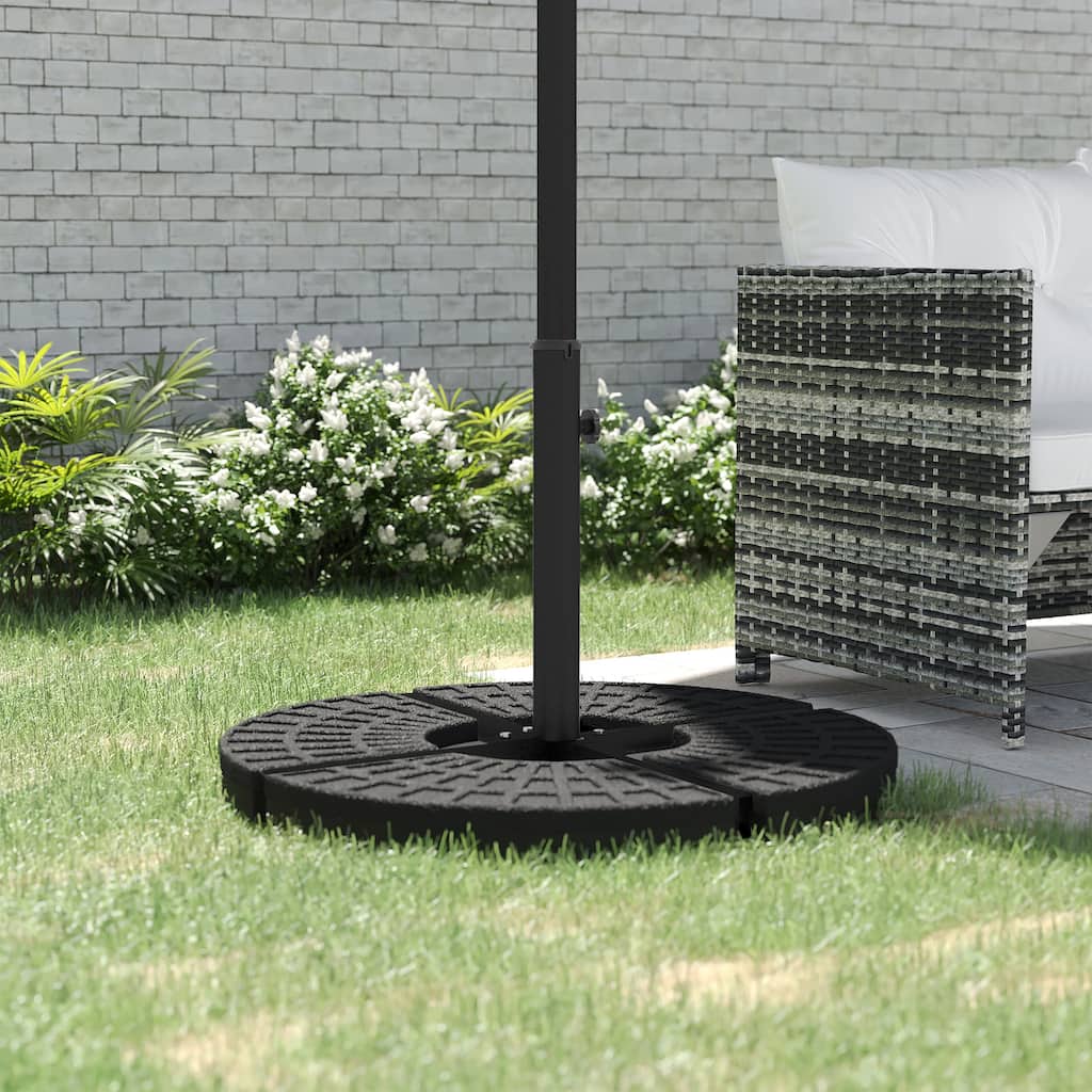 Outsunny Outdoor Universal Cross Brace Stand for Small Offset Umbrella and Market Umbrella, Cross Umbrella Base