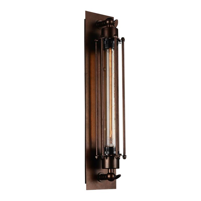 Kiera 1 Light 4in Chocolate Wall Sconce - Chocolate