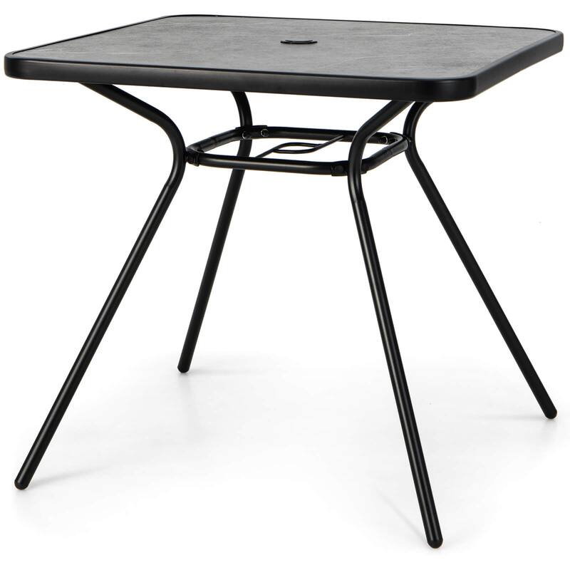 Costway Outdoor Dining Table 32'' x 32'' Patio Bistro Table with - See Details