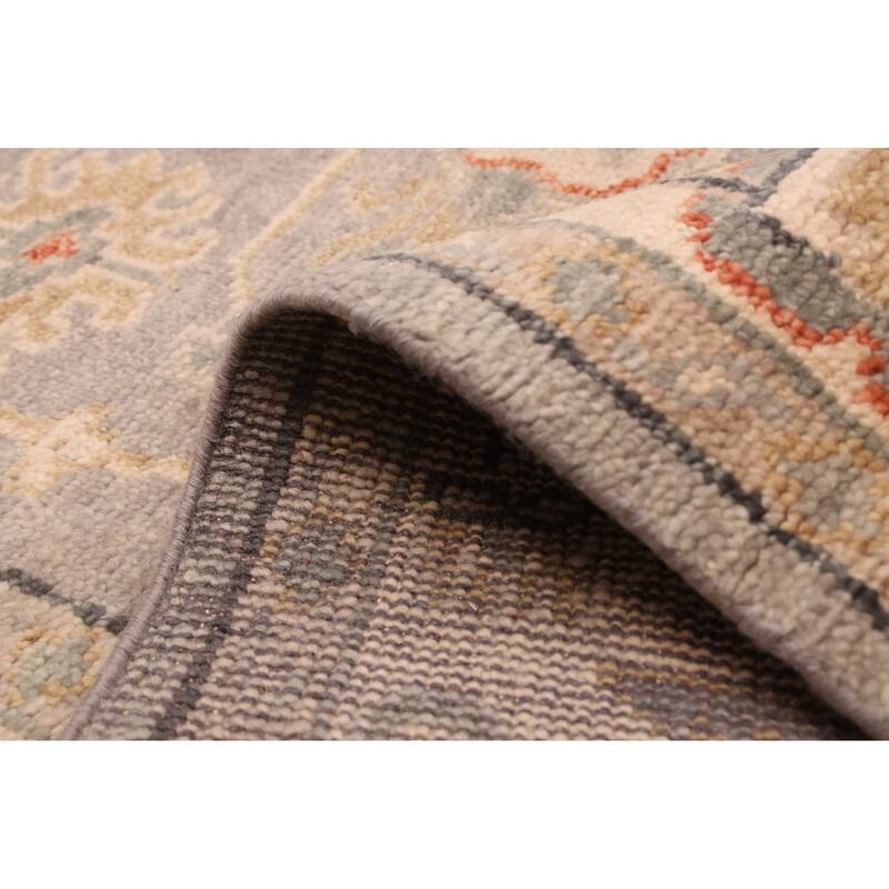 ECARPETGALLERY Hand-knotted Jules Serapi Grey Wool Rug - 7'9 x 9'10