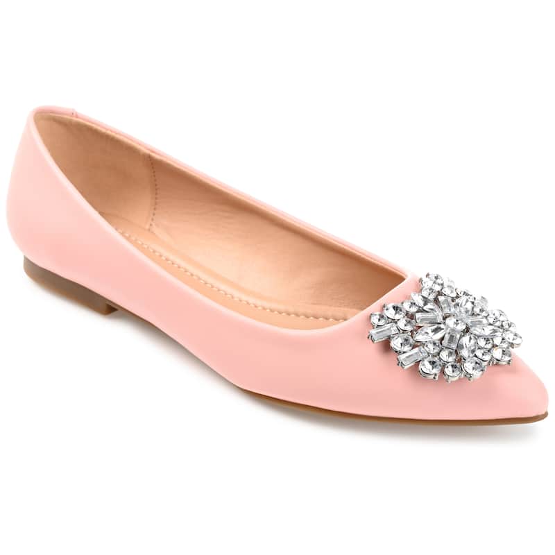 Journee Collection Women's Renzo Slip On Pointed Toe Ballet Flats