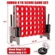 preview thumbnail 3 of 7, Jumbo 4-to-Score 4 in A Row Giant Game Set for Outdoor Indoor - 47.5” x 17” x 41” (L x W x H)