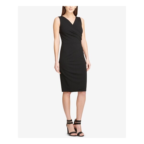 dkny black sleeveless dress