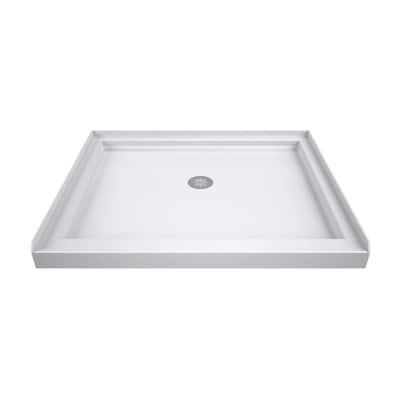 DreamLine SlimLine 42 in. D x 42 in. W x 2 3/4 in. H Single Threshold Shower Base - 42" x 42"