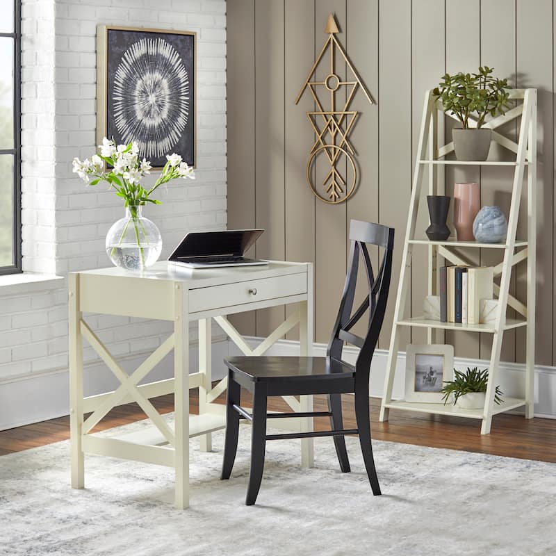 Simple Living X-Frame Farmhouse Wood Desk