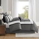 preview thumbnail 15 of 40, 510 Design Powell Navy/ White 8 Piece Embroidered Comforter Set