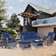 Option Navy Blue-Gray Rattan