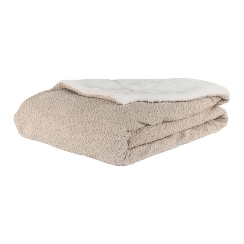Jennifer Adams Chunky Boucle Throw Blanket
