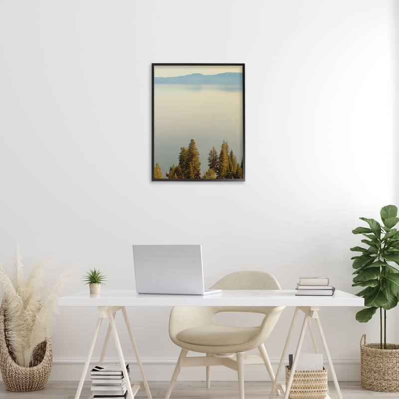 Stupell Pure Bliss Lake View Framed Giclee Art Design By Gemma Bardot