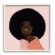 preview thumbnail 9 of 22, Stupell African American Woman Wearing Pink Glam Fashion Framed Wall Art - Brown 17 x 17 - White