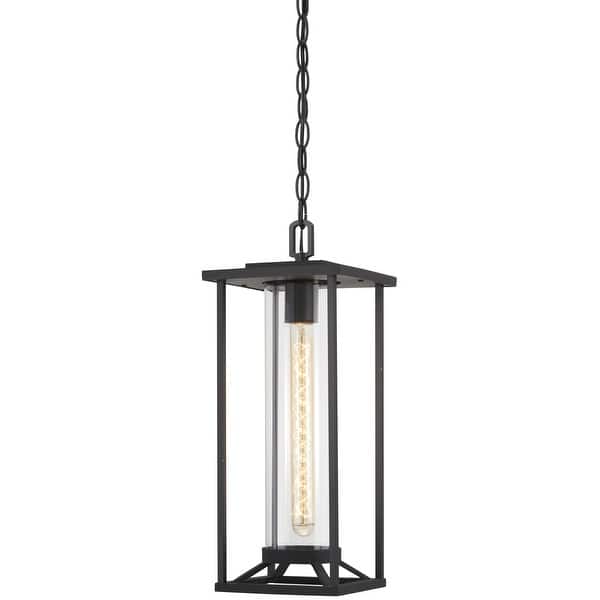 slide 2 of 6, The Great Outdoors Trescott Single Light 7" Wide Outdoor Single Mini Black