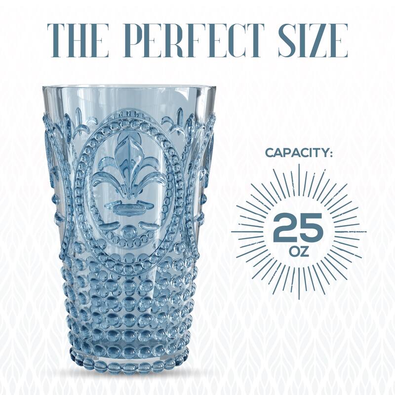 Elle Decor Set of 4 Acrylic Water Tumblers