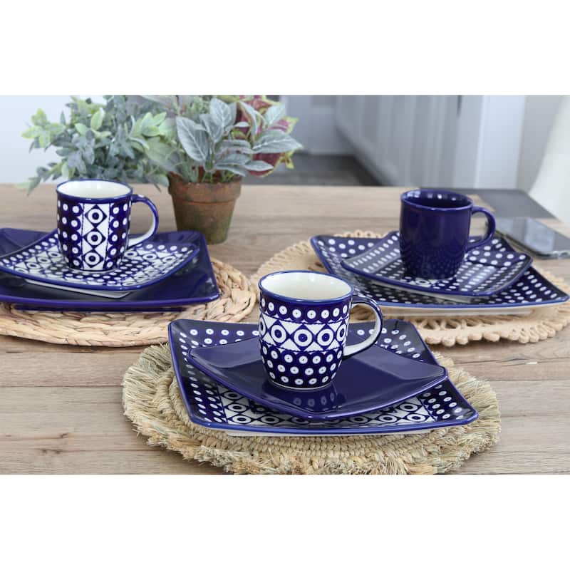 Blue Rose Polish Pottery Zaklady Mug