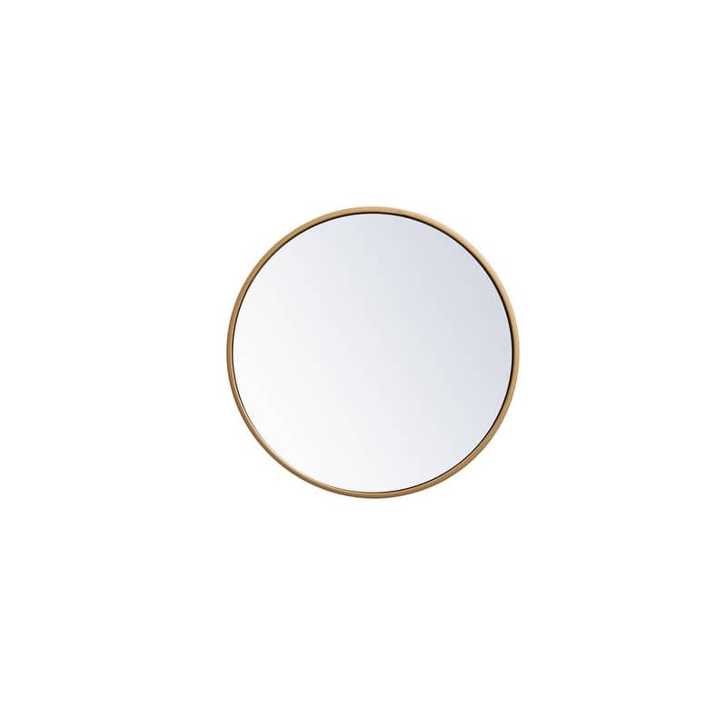 Carson Carrington Labbemala Metal Frame Round Mirror