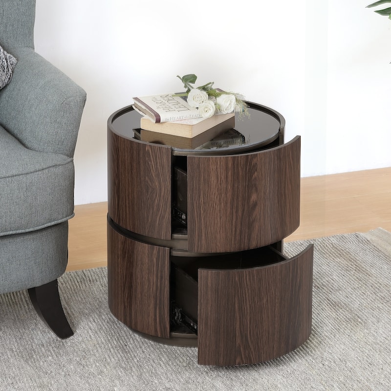 Chic Double-Layer Storage Side Table with Modern Design for Versatile Use