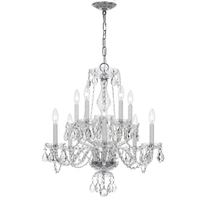 Crystorama Lighting Group Traditional Crystal 10 Light 22" Wide