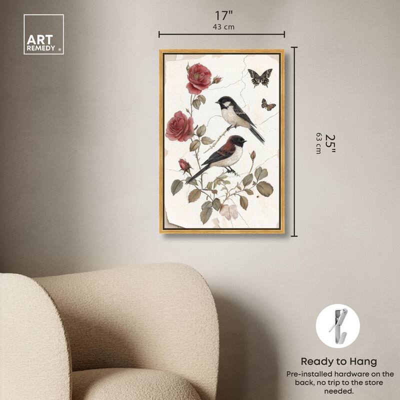 Birdsong and Bloom Canvas by Art Remedy