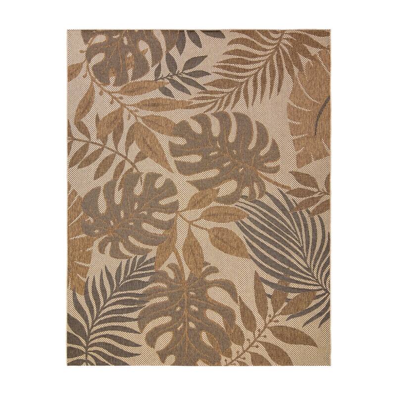 Gertmenian Grace Premium Multi-Size Multi-Colored Flatweave Indoor/ Outdoor Area Rug Collection - 7'10"x10' - CARACAS CHESTNUT