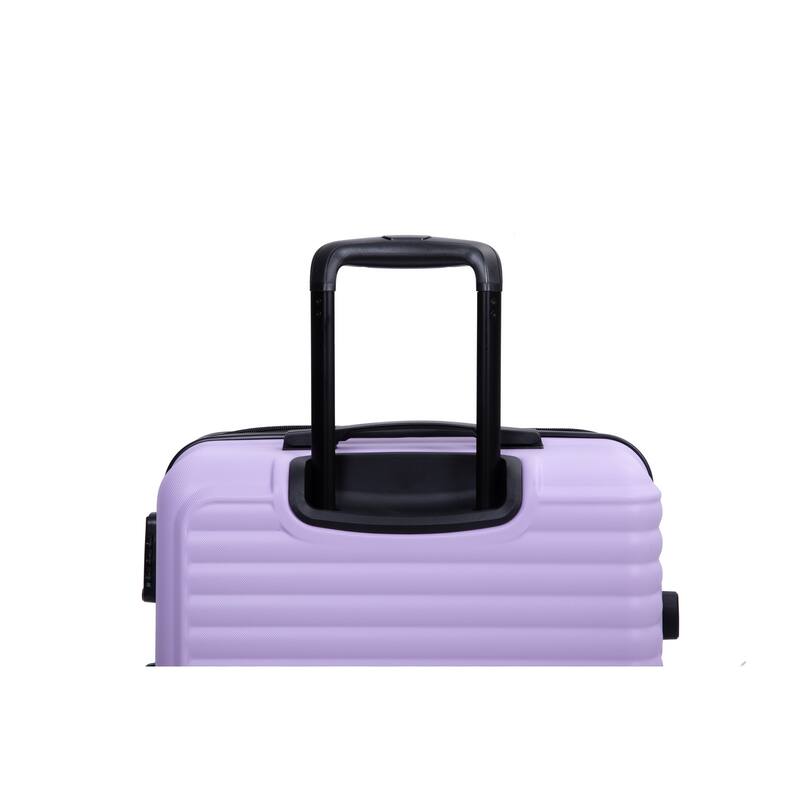 Durable 3-Piece ABS Luggage Set, Carry-On 20", Check-In 24" & 28" with Spinner Wheels